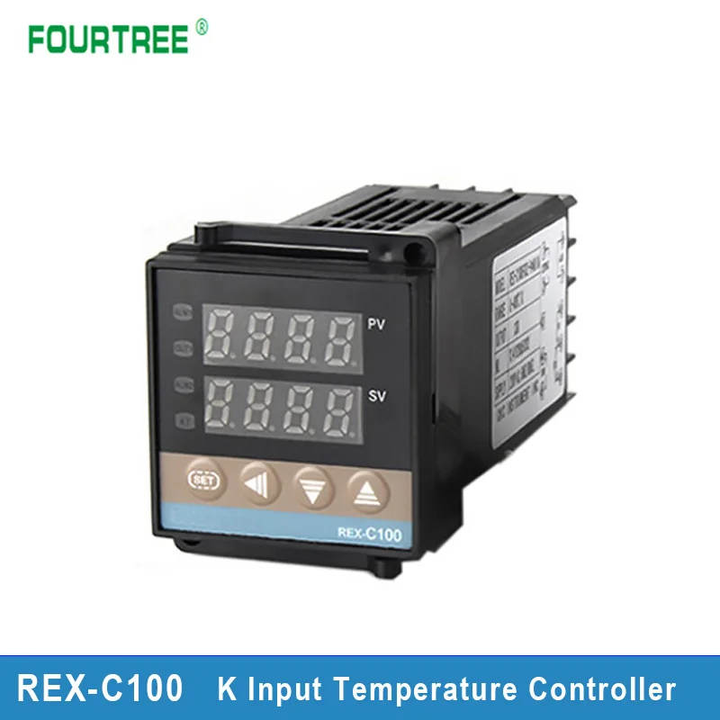 PID Digital Intelligent Temperature Controller REX-C100 K Input SSR or Relay Output Thermostat 110V to 240V Work Voltage
PID Digital Intelligent Temperature Controller REX-C100 K Input SSR or Relay Output Thermostat 110V to 240V Work Voltage