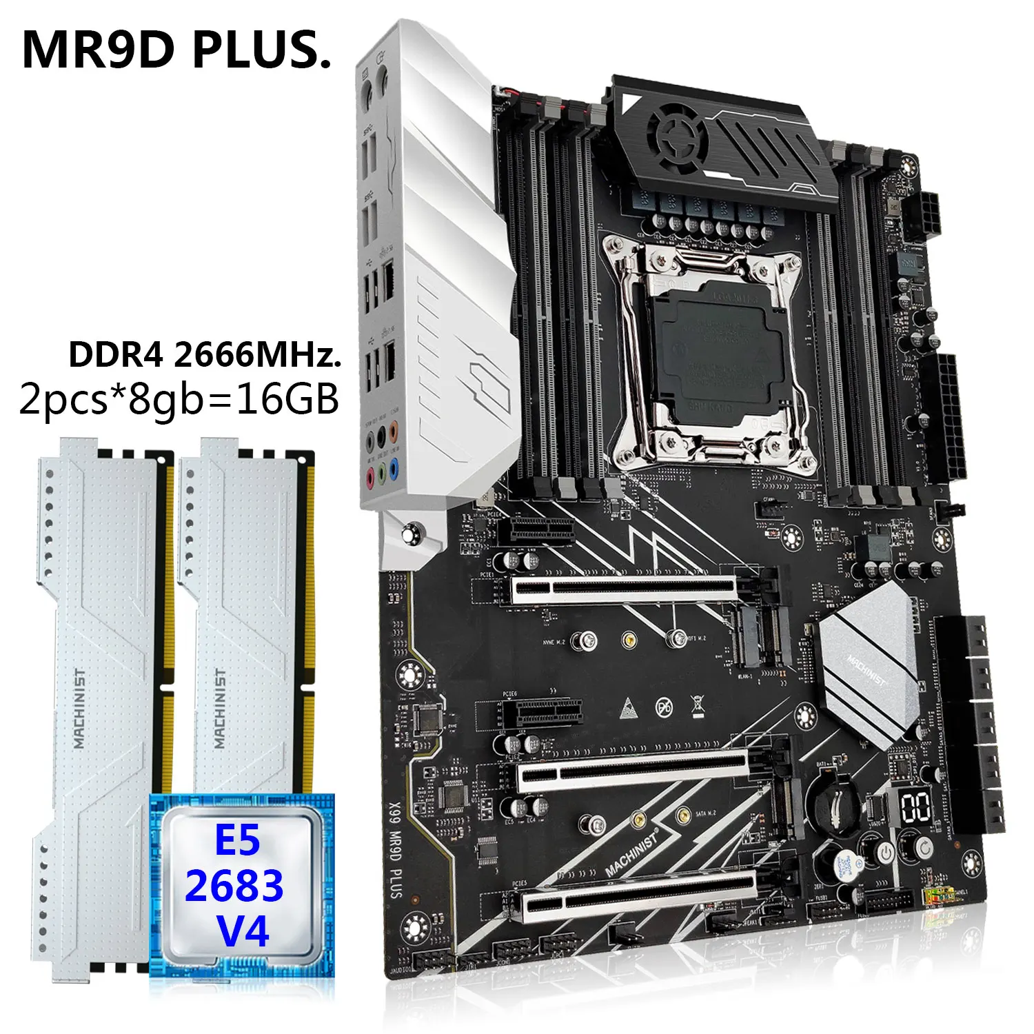 MACHINIST X99 комплект материнской платы E5 2683 V4 ЦП LGA 2011-3 DDR4 16 Гб 2666 МГц память NVME SATA M.2 USB3.0 MR9D восемь каналов
MACHINIST X99 комплект материнской платы E5 2683 V4 ЦП LGA 2011-3 DDR4 16 Гб 2666 МГц память NVME SATA M.2 USB3.0 MR9D восемь каналов
