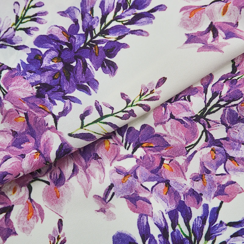 Wisteria Print Stretch Satin Georgette Chiffon Fabric For Dress Shirt Telas Por Metro Tissus Au MÈTre Ткань Для Sewing Tecido
Wisteria Print Stretch Satin Georgette Chiffon Fabric For Dress Shirt Telas Por Metro Tissus Au MÈTre Ткань Для Sewing Tecido