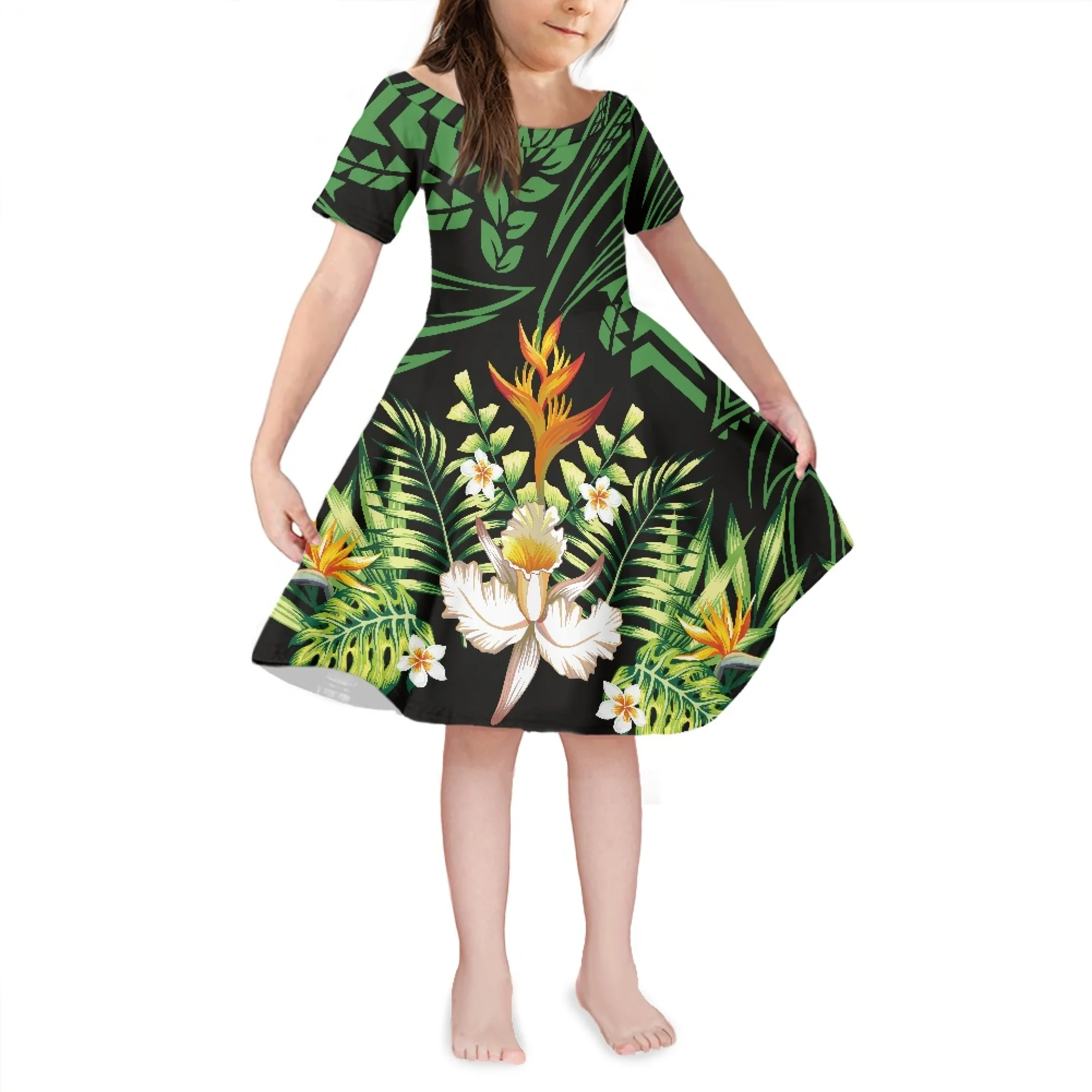 Новое дизайнерское платье для девочек, платье принцессы с гавайским принтом для девочек, повседневное Модное детское мягкое дышащее платье... 
Новое дизайнерское платье для девочек, платье принцессы с гавайским принтом для девочек, повседневное Модное детское мягкое дышащее платье...