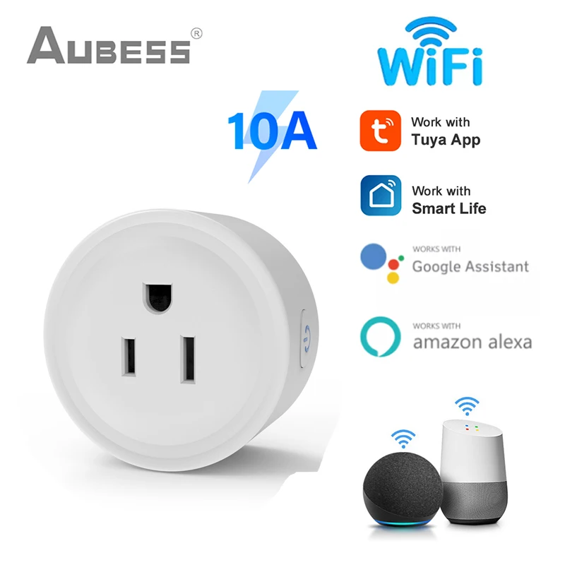 WiFi Smart Plug Outlet Remote Switch Smart Timing Smart Home Works With Alexa Google Home No Hub Require 10A US Standard
WiFi Smart Plug Outlet Remote Switch Smart Timing Smart Home Works With Alexa Google Home No Hub Require 10A US Standard