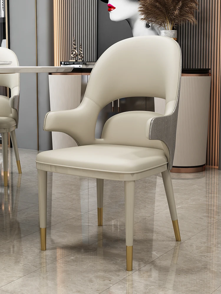 Light luxury dining chair household high-end leather modern simple 2022 new backrest armrest super fiber leather head leather ch
Light luxury dining chair household high-end leather modern simple 2022 new backrest armrest super fiber leather head leather ch