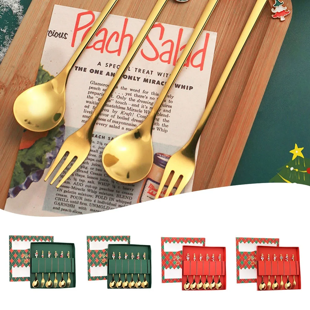 1set Christmas Spoon Fork Gifts Glod Spoon Fork Xmas Tableware Elk Christmas Tree Decor Coffee Dessert Scoop Fruit Fork Cutlery
1set Christmas Spoon Fork Gifts Glod Spoon Fork Xmas Tableware Elk Christmas Tree Decor Coffee Dessert Scoop Fruit Fork Cutlery
