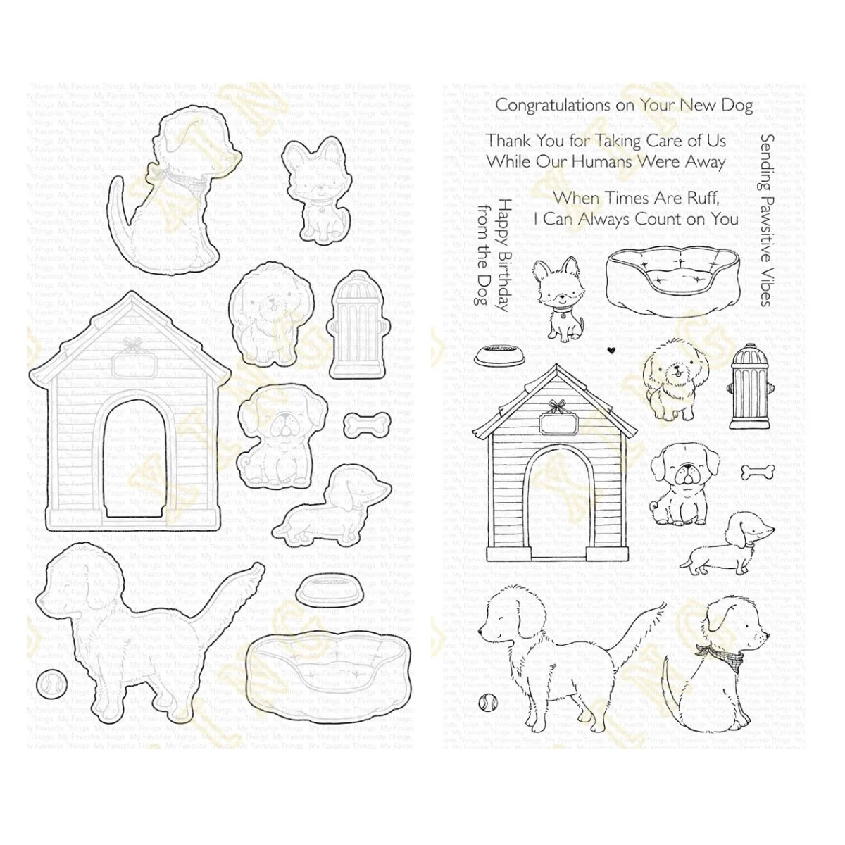 

Pawsitive Vibes New Metal Cutting Dies Stamps Scrapbook Diary Decoration Embossing Cut Dies Template Diy Greeting Card Handmade