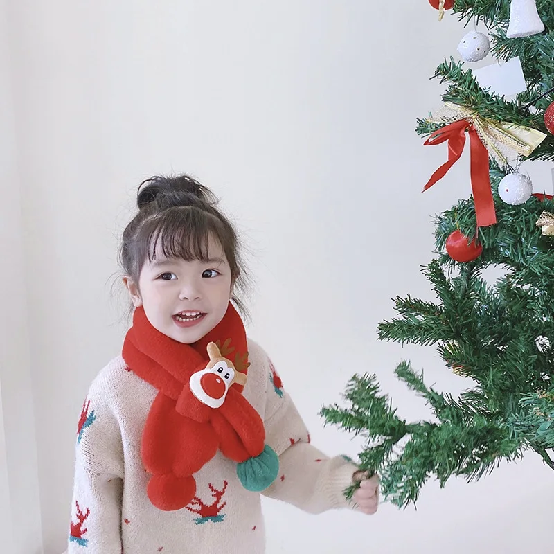 Christmas Cold Day Scarf Hat Set Kids Winter Plush Warm Soft Toddlers Cartoon Thick Cute Boy Girls Neckchief ELK Pompom Children
Christmas Cold Day Scarf Hat Set Kids Winter Plush Warm Soft Toddlers Cartoon Thick Cute Boy Girls Neckchief ELK Pompom Children