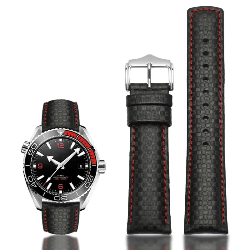 high quality Carbon fiber Texture watchband for omg 600 TUDOR ROX wristband 22mm genuine leather straps
high quality Carbon fiber Texture watchband for omg 600 TUDOR ROX wristband 22mm genuine leather straps