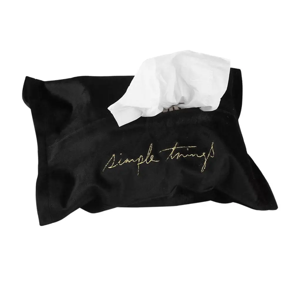 Nordic Embroidery Velvet Tissue Box with Magic Sticky Design Non-Toxic Tasteless Home Car Pumping Paper Storage Box
Nordic Embroidery Velvet Tissue Box with Magic Sticky Design Non-Toxic Tasteless Home Car Pumping Paper Storage Box