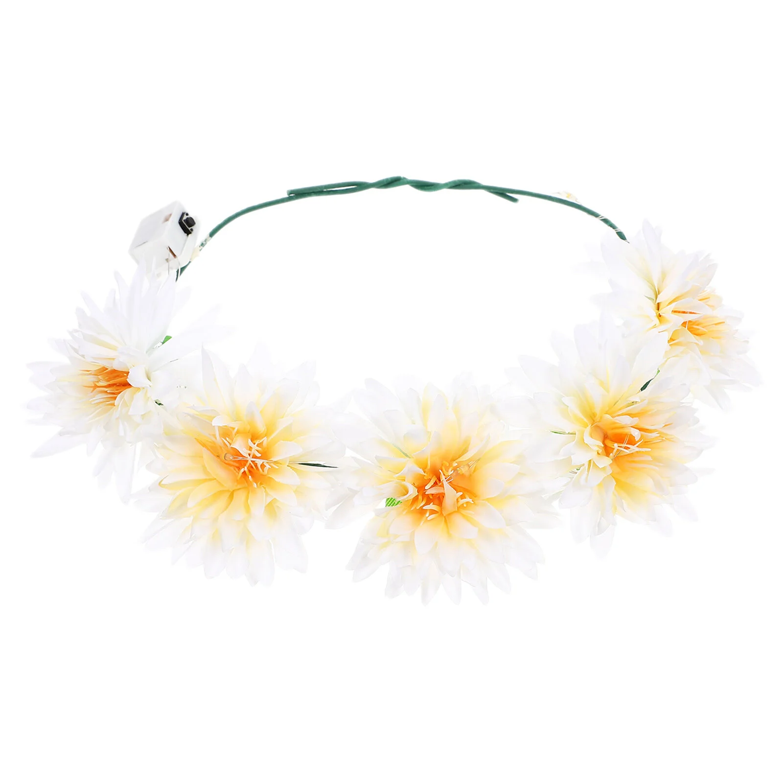 

Luminous Wreath Headband Glowing Headdress Party Garland Summer Outfits Girls Orchid Hairband Creative Cloth Decorative Banquet