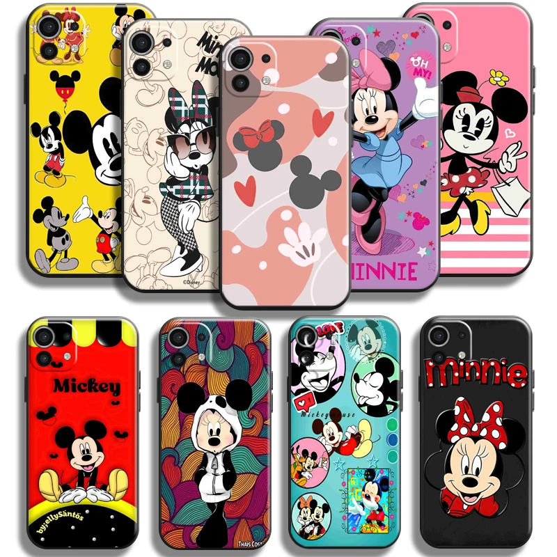

Disney Mickey Minnie Mouse For Xiaomi Mi 11 Mi 11 Lite 5G Phone Case Funda Carcasa TPU Coque Silicone Cover Liquid Silicon