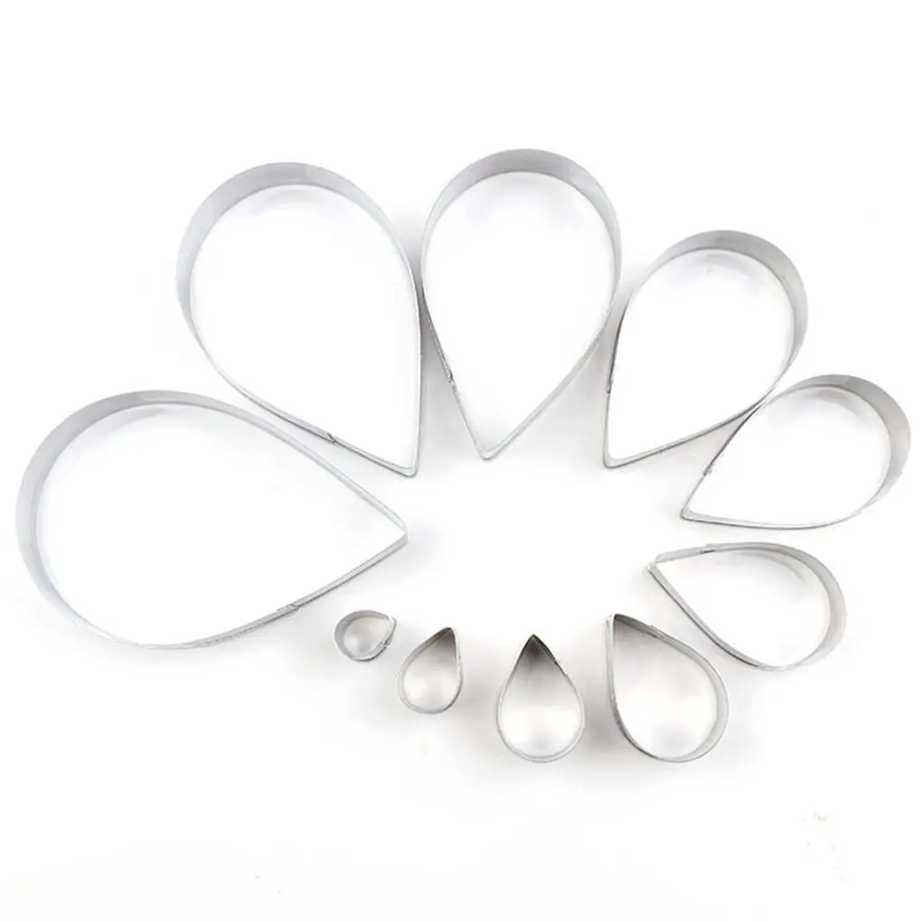 10Pcs Petal Drop Rose Cutting Die Cutters Bread Making Baking Mould Fondant Mold Biscuit Craft DIY Family
10Pcs Petal Drop Rose Cutting Die Cutters Bread Making Baking Mould Fondant Mold Biscuit Craft DIY Family