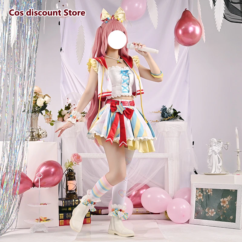 Umamusume: симпатичный Дерби Агнесс цифровой косплей костюм женское милое платье для вечеривечерние яркие размеры 
Umamusume: симпатичный Дерби Агнесс цифровой косплей костюм женское милое платье для вечеривечерние яркие размеры