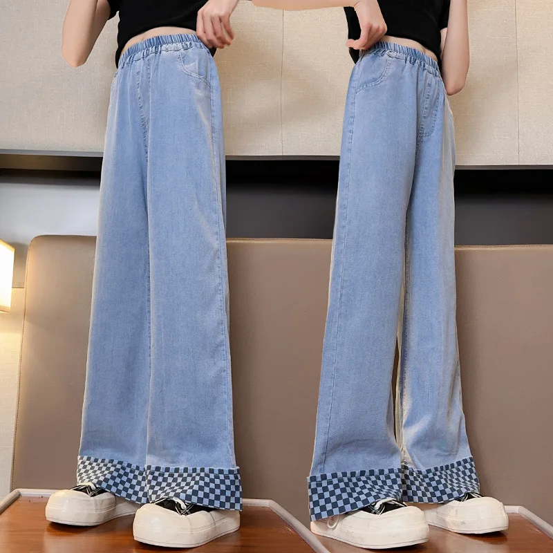 2023 Jeans Girl Solid Color Girls Wide Leg Pants Summer Loose Trousers Kids Casual Style Children's Clothes 6 8 10 12 14 Year
2023 Jeans Girl Solid Color Girls Wide Leg Pants Summer Loose Trousers Kids Casual Style Children's Clothes 6 8 10 12 14 Year