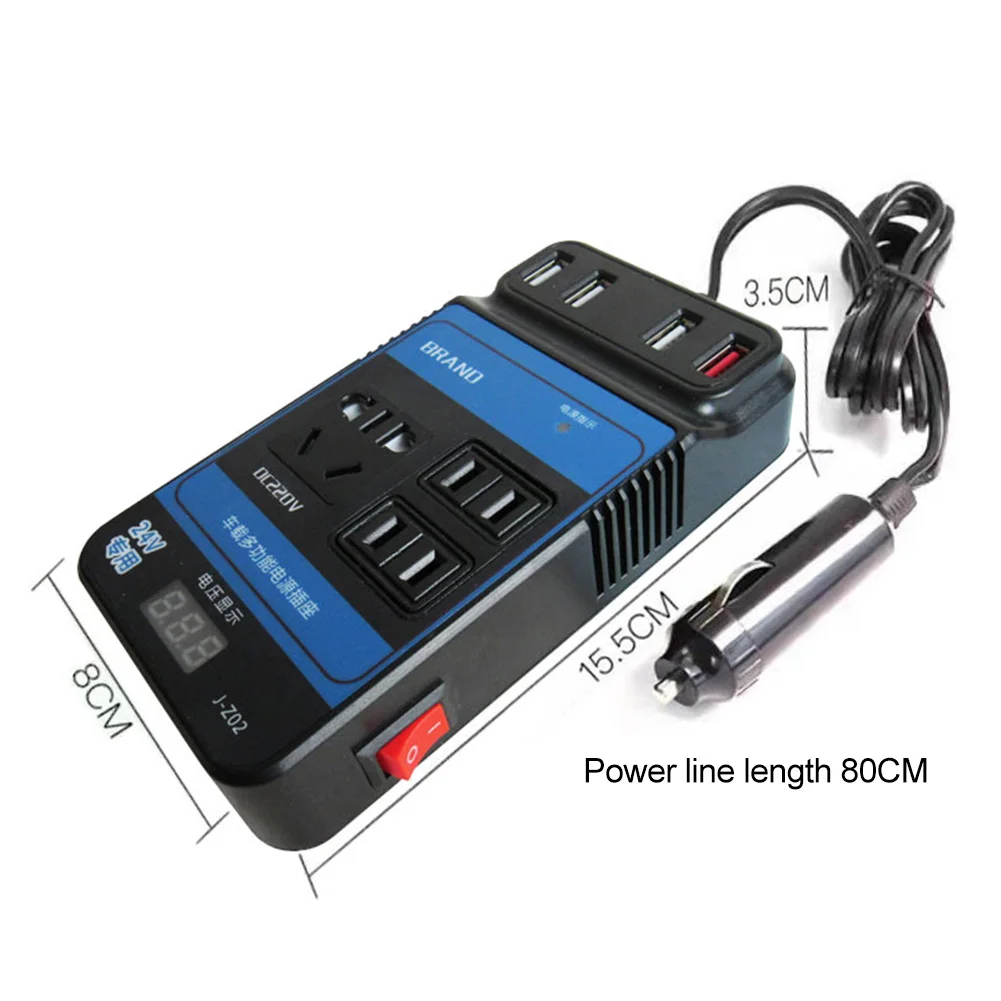 Converter Trip Power Inverter Vehicle Car DC12V 24V To DC110V/220V LED Display Overcurrent Protection Universal New
Converter Trip Power Inverter Vehicle Car DC12V 24V To DC110V/220V LED Display Overcurrent Protection Universal New
