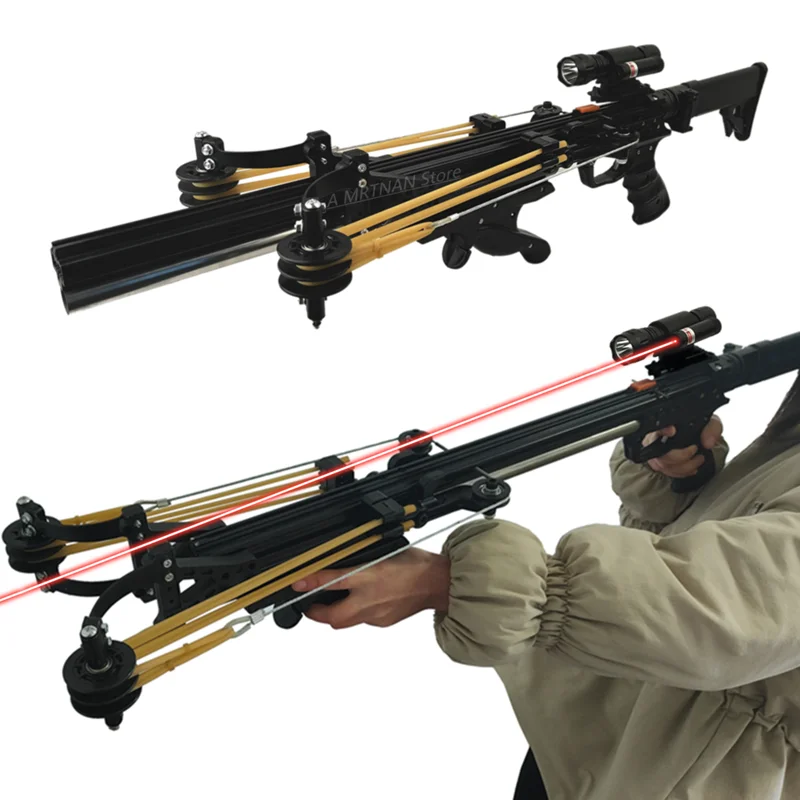 High Precision Powerful Fast Aiming Laser Slingshot Professional Hunting Slingshot Set New Outdoor Shooting Equipment 
High Precision Powerful Fast Aiming Laser Slingshot Professional Hunting Slingshot Set New Outdoor Shooting Equipment