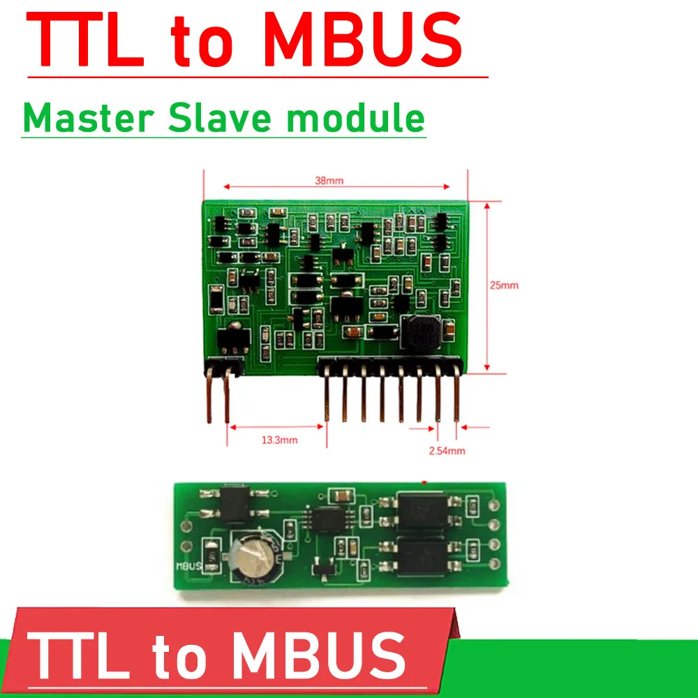 

TTL к MBUS Master конвертер передачи данных Module UART, последовательный порт для хоста MBUS, для интеллектуального управления энергией, тепловой воды