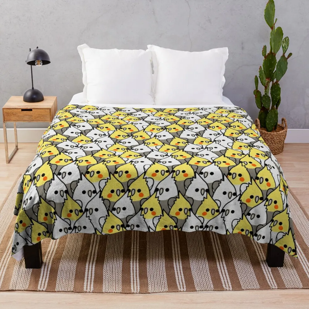 Too Many Birds! - Cockatiel Squad Throw Blanket stuffed blankets luxury designer blanket fur throw blanket Fleece blanket
Too Many Birds! - Cockatiel Squad Throw Blanket stuffed blankets luxury designer blanket fur throw blanket Fleece blanket