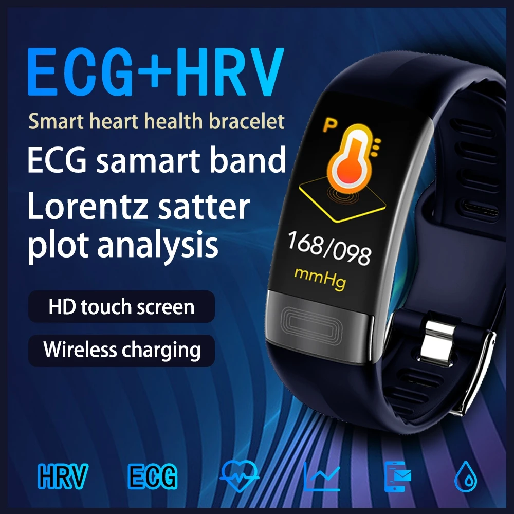 dynamic ECG+PPG Smart Bracelet temp BP Heart Rate Monitoring wristband for health sports management
dynamic ECG+PPG Smart Bracelet temp BP Heart Rate Monitoring wristband for health sports management