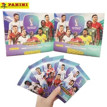 2022 Panini Football Star Cards Box Qatar World Cup Soccer Star Collection Messi Ronaldo Footballer Limited Fan Cards Box Set