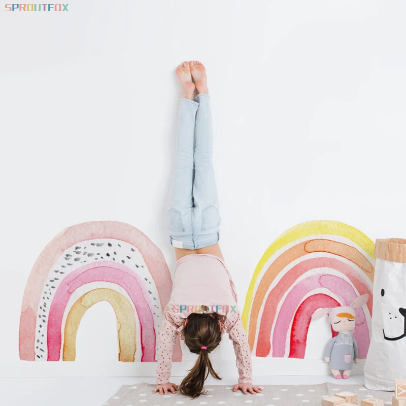 Cartoon Colorful Big Rainbow Children Wall Stickers Removable Nursery Wall Decals Poster Print Kids Bedroom Interior Home Decor
Cartoon Colorful Big Rainbow Children Wall Stickers Removable Nursery Wall Decals Poster Print Kids Bedroom Interior Home Decor