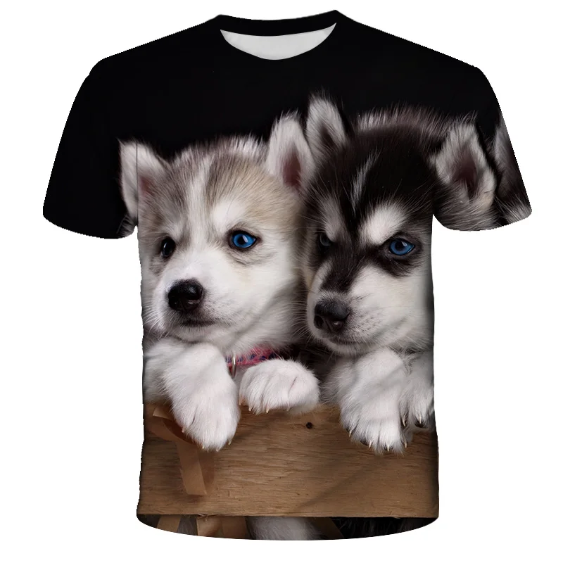 Summer 3d dog print children's clothing short-sleeved t-shirts cute dog children's clothing t-shirts fashion t-shirts
Summer 3d dog print children's clothing short-sleeved t-shirts cute dog children's clothing t-shirts fashion t-shirts