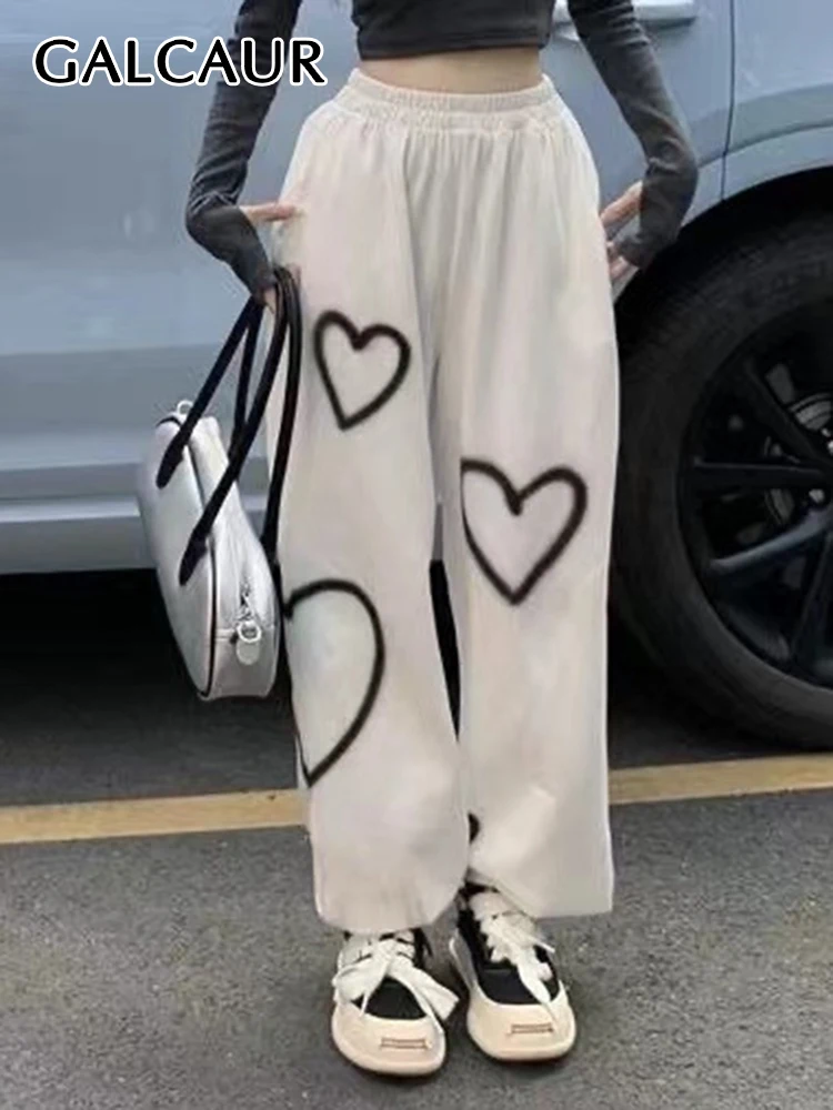 Брюки GALCAUR женские с завышенной талией, повседневные свободные штаны в корейском стиле, с принтом сердец, с карманами, в стиле пэчворк, цветные блоки, лето
Брюки GALCAUR женские с завышенной талией, повседневные свободные штаны в корейском стиле, с принтом сердец, с карманами, в стиле пэчворк, цветные блоки, лето