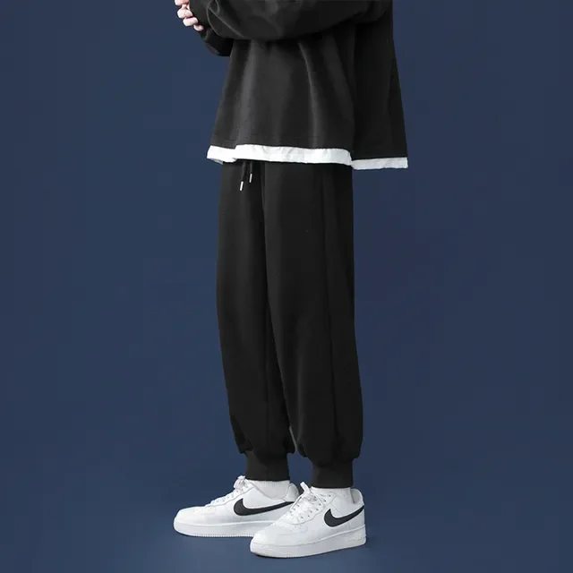 Style Loose Sweatpants Men Streetwear Straight Wide Leg Pants Black White Grey Tie Feet Casual Trousers Male
Style Loose Sweatpants Men Streetwear Straight Wide Leg Pants Black White Grey Tie Feet Casual Trousers Male