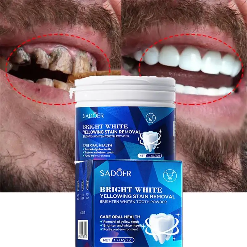 Tooth Whitening Teeth Powder Remove Yellow Smoke Coffee Stains Brightening Tea Stain Oral Products Clean Teeth Fresh Breath Care
Tooth Whitening Teeth Powder Remove Yellow Smoke Coffee Stains Brightening Tea Stain Oral Products Clean Teeth Fresh Breath Care