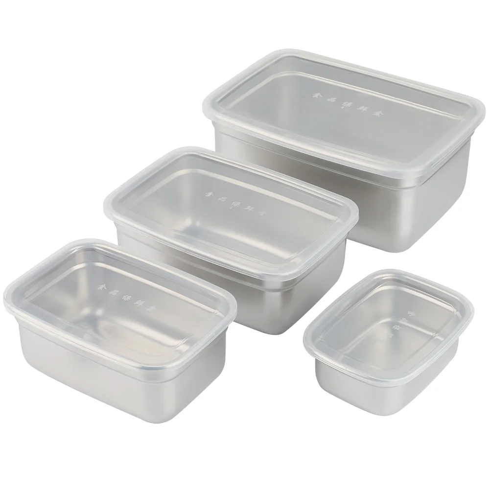 4Pcs Stainless Steel Food Containers with Leakproof Lids Rectangle Food Storage Box Stainless Steel Food Containers Stainless
4Pcs Stainless Steel Food Containers with Leakproof Lids Rectangle Food Storage Box Stainless Steel Food Containers Stainless