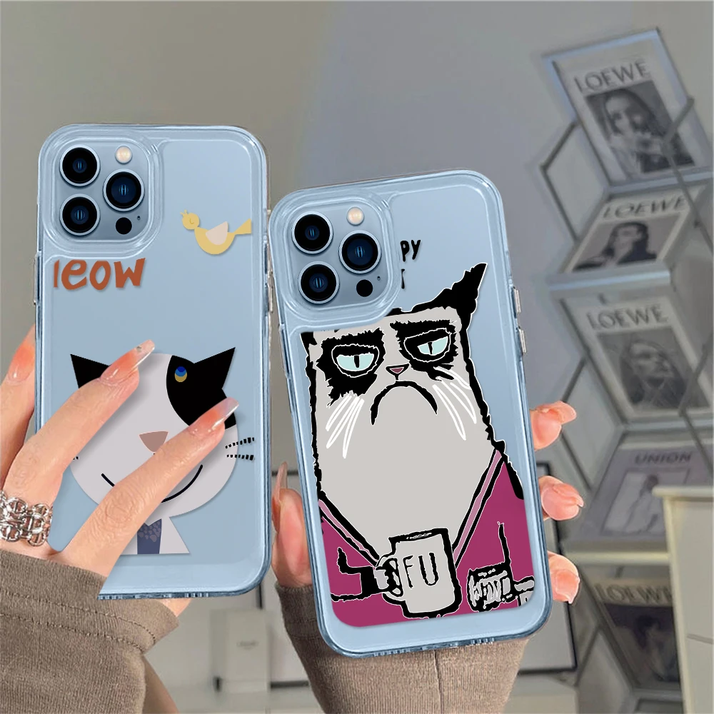 Cute Cat Phone Case for iPhone 13 12 11 Pro Max Mini XS XR X Protection Shell Back Cover for iPhone13 ProMax Coque Clear Fundas 
Cute Cat Phone Case for iPhone 13 12 11 Pro Max Mini XS XR X Protection Shell Back Cover for iPhone13 ProMax Coque Clear Fundas