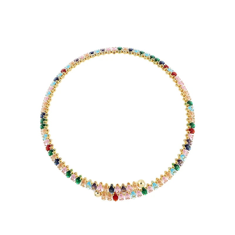 Fashion Tennis CZ Crystal Oval Geometry Iridescent Zircon Necklace For Women Luxury Wedding Elegant Jewelry Party Gifts 2023
Fashion Tennis CZ Crystal Oval Geometry Iridescent Zircon Necklace For Women Luxury Wedding Elegant Jewelry Party Gifts 2023