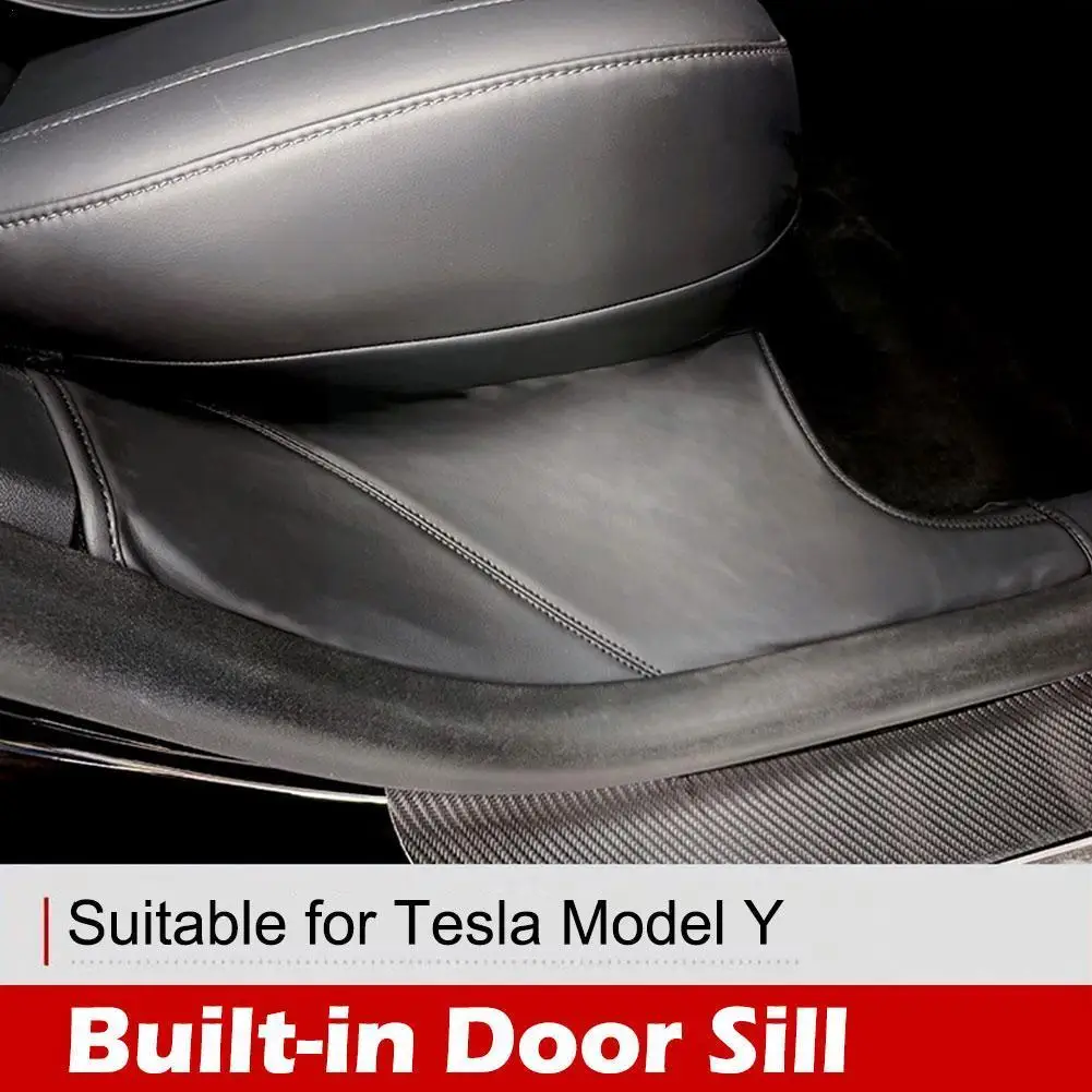 Защитная Накладка на порог задней двери автомобиля Tesla Model Y 2022 2023, кожаные противогрязные аксессуары для заднего сиденья S8C1
Защитная Накладка на порог задней двери автомобиля Tesla Model Y 2022 2023, кожаные противогрязные аксессуары для заднего сиденья S8C1