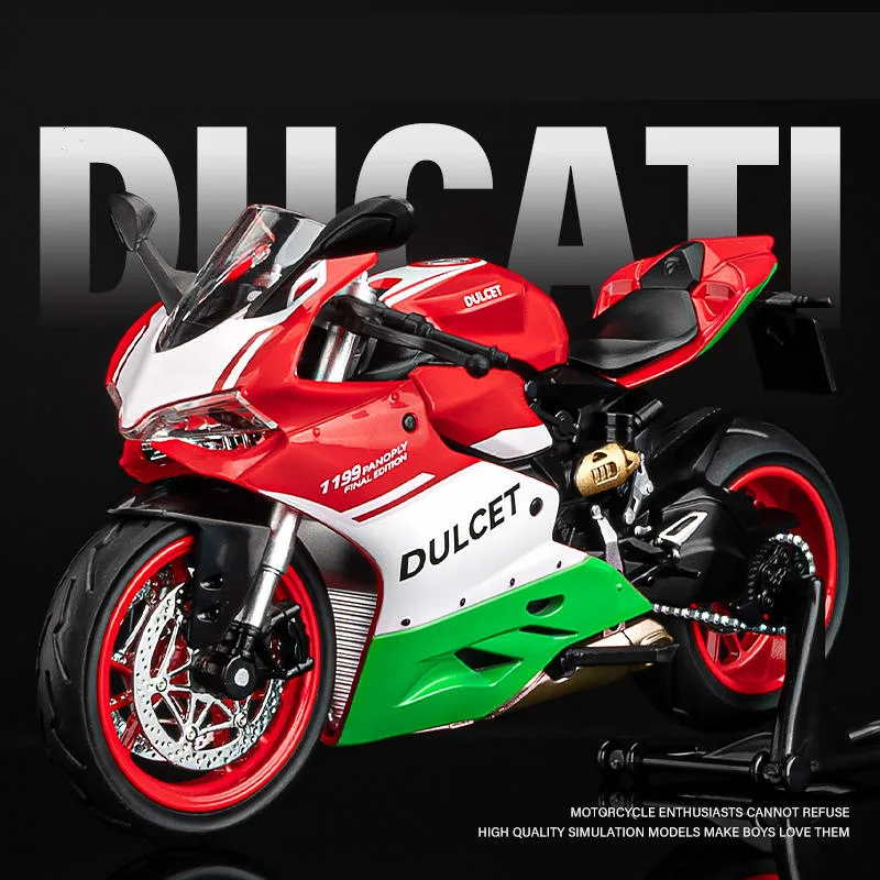1:12 DUCATI 1199 Panigale Alloy Racing Motorcycle Model Diecasts Metal Street Sports Motorcycle Model Sound Light Toys Gift
1:12 DUCATI 1199 Panigale Alloy Racing Motorcycle Model Diecasts Metal Street Sports Motorcycle Model Sound Light Toys Gift