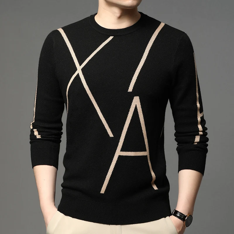 Men's Sweater Autumn and Winter New round Neckline Clip Color Wool Korean Casual Pullover Knitted Base Cardigan Men
Men's Sweater Autumn and Winter New round Neckline Clip Color Wool Korean Casual Pullover Knitted Base Cardigan Men