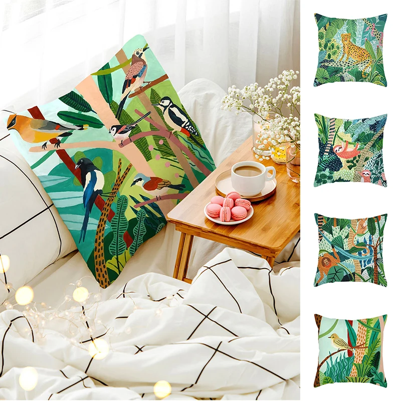 Plant Series Pillowcase Colorful Printed Peach Skin Pillow Cover Cushion Cover Comfortable Bright Print Home Textile Pillowslip
Plant Series Pillowcase Colorful Printed Peach Skin Pillow Cover Cushion Cover Comfortable Bright Print Home Textile Pillowslip