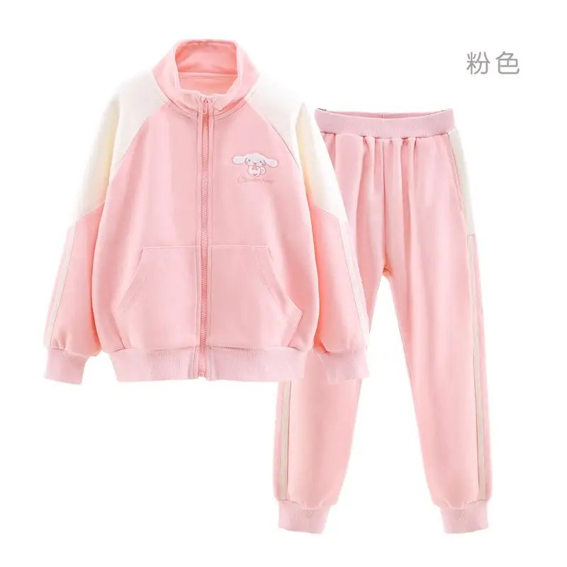 Cinnamoroll Sports Suit Girls Sanrio Kawaii Anime Children Casual Jacket Trousers Autumn Cartoon Clothes Two-Piece Sets Kid Gift
Cinnamoroll Sports Suit Girls Sanrio Kawaii Anime Children Casual Jacket Trousers Autumn Cartoon Clothes Two-Piece Sets Kid Gift