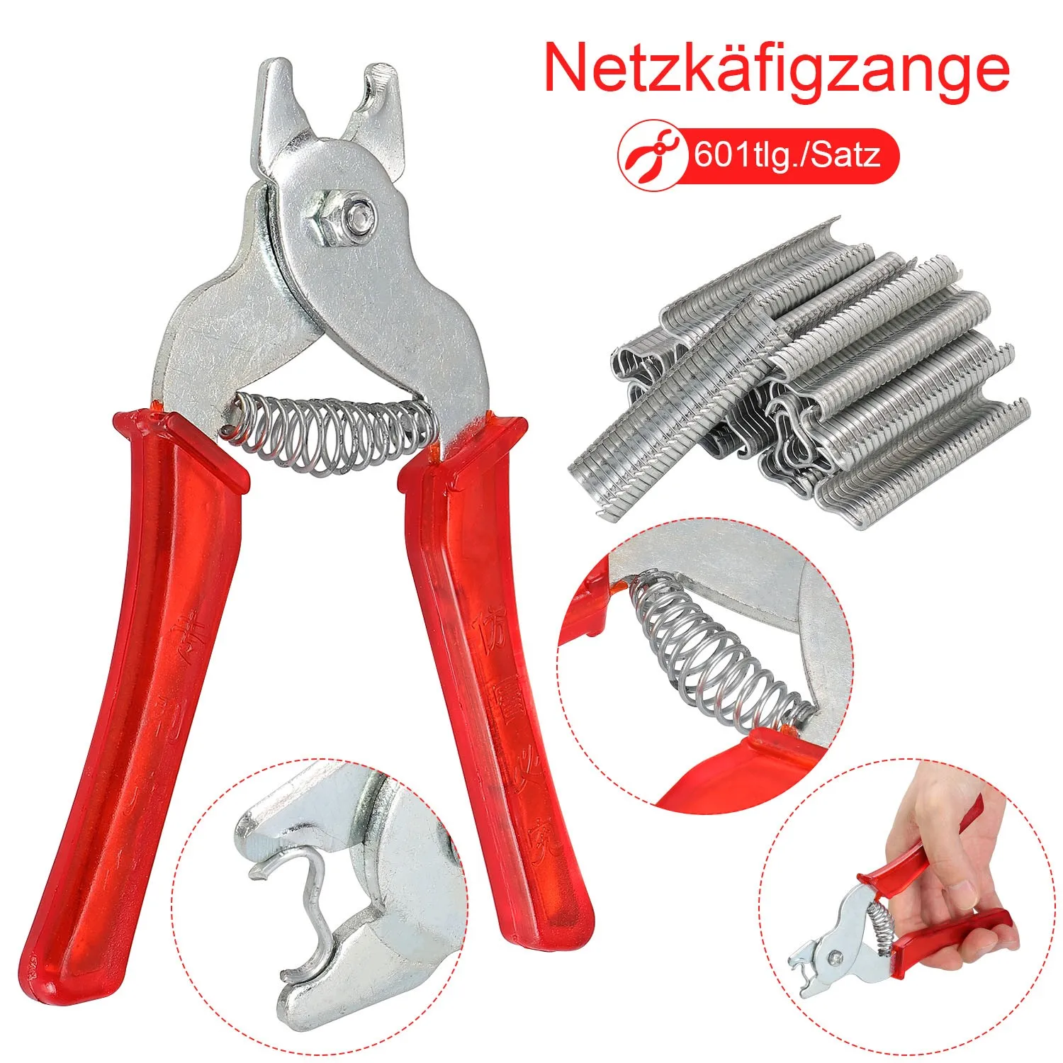 15.5 Cm Wire Tightening Pliers Mesh Cage Pliers W/ 600pcs M-ring Tool Steel Pliers For Wire Fastening Mounting Hand Tools
15.5 Cm Wire Tightening Pliers Mesh Cage Pliers W/ 600pcs M-ring Tool Steel Pliers For Wire Fastening Mounting Hand Tools