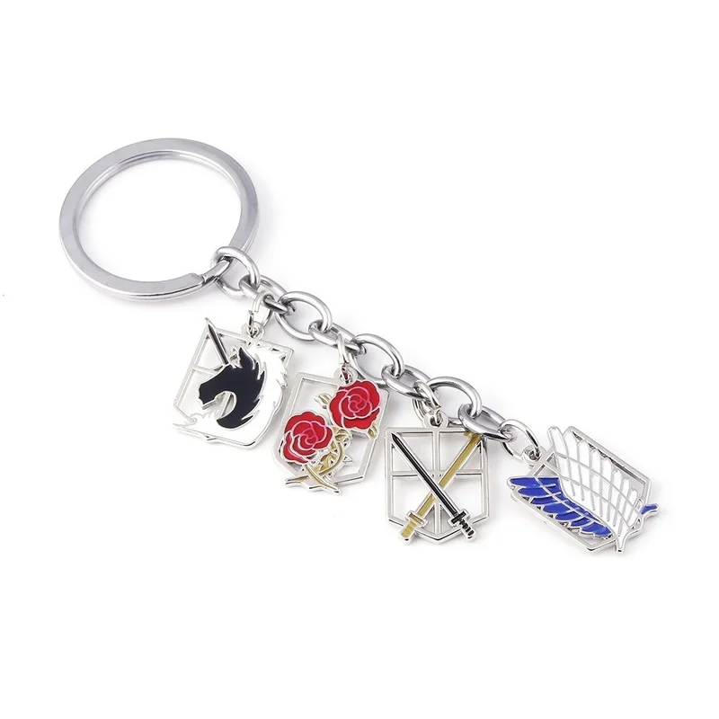 Japanese Anime Attack on Titan Keychains Accessories Four Regiments Wings of Freedom Alloy Keyring for Men Women Wholesale
Japanese Anime Attack on Titan Keychains Accessories Four Regiments Wings of Freedom Alloy Keyring for Men Women Wholesale
