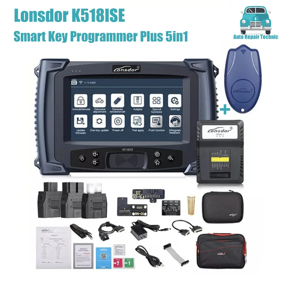 Программатор Lonsdor K518ISE Plus LKE Smart эмулятор ключей 5 в 1, полный экран с кластерной калибровкой для игрушек, инструмент для сканирования OBD
Программатор Lonsdor K518ISE Plus LKE Smart эмулятор ключей 5 в 1, полный экран с кластерной калибровкой для игрушек, инструмент для сканирования OBD