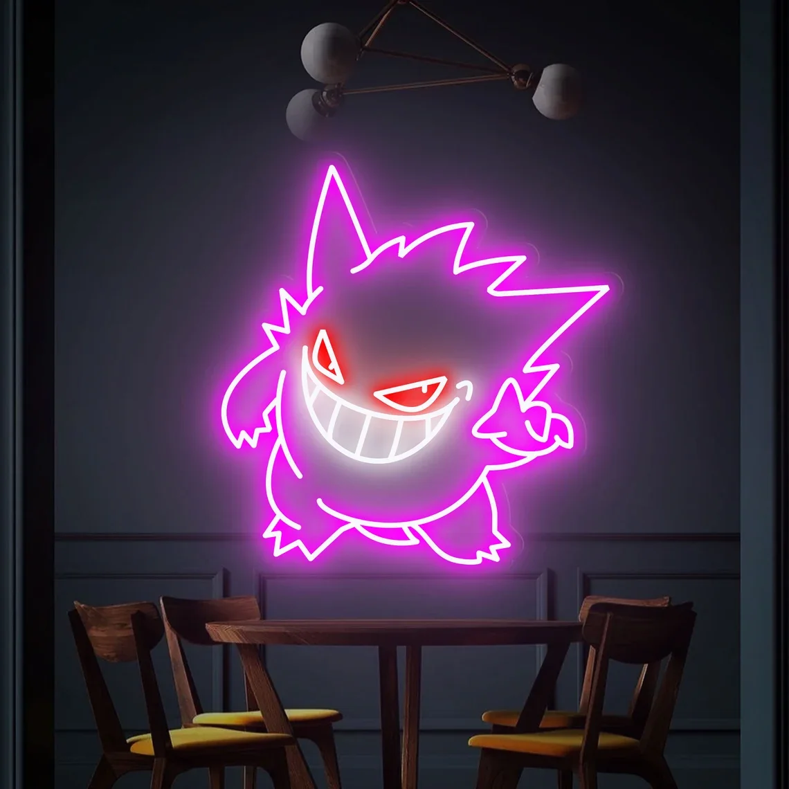 

Милая неоновая светодиодная неоновая подсветка Genda в стиле аниме, неоновая вывеска с героями мультфильмов, настенное украшение для помещений, декор для детской комнаты, неоновые вывески