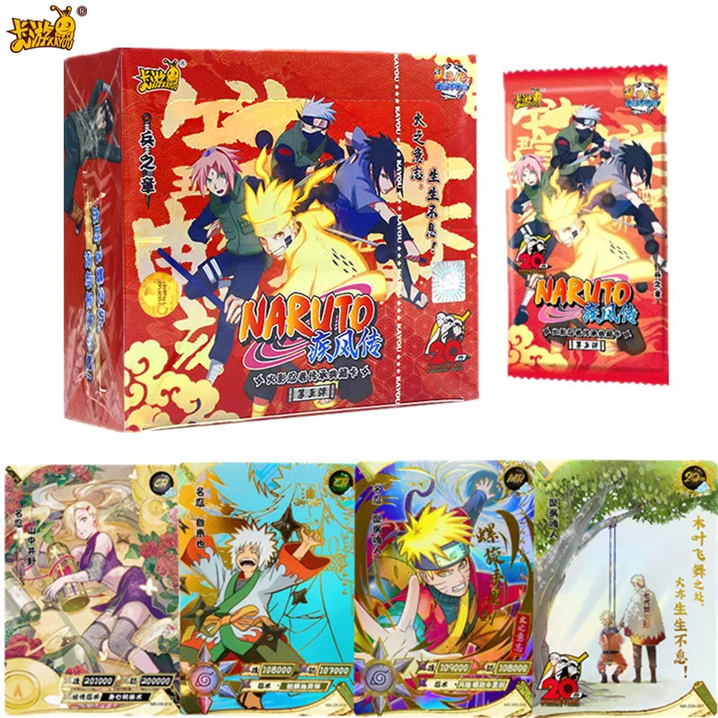 KAYOU Genuine Anime Sasuke Narutoes Uzumaki Uchiha Collection rare Cards box Game hobby collectibles Cards for Child Toys Gifts
KAYOU Genuine Anime Sasuke Narutoes Uzumaki Uchiha Collection rare Cards box Game hobby collectibles Cards for Child Toys Gifts