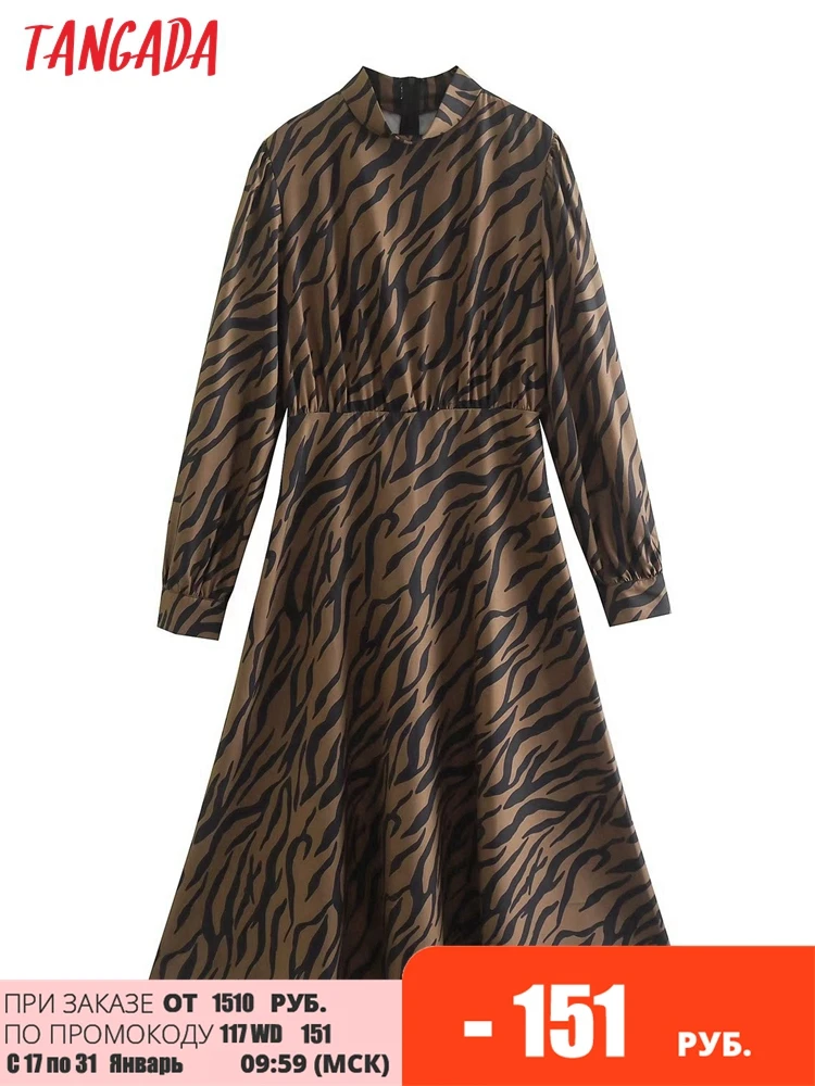 Tangada 2022 Fashion Women Leopard Office Midi Dress Stand Collar Long Sleeve Ladies Work Dress XN131
Tangada 2022 Fashion Women Leopard Office Midi Dress Stand Collar Long Sleeve Ladies Work Dress XN131