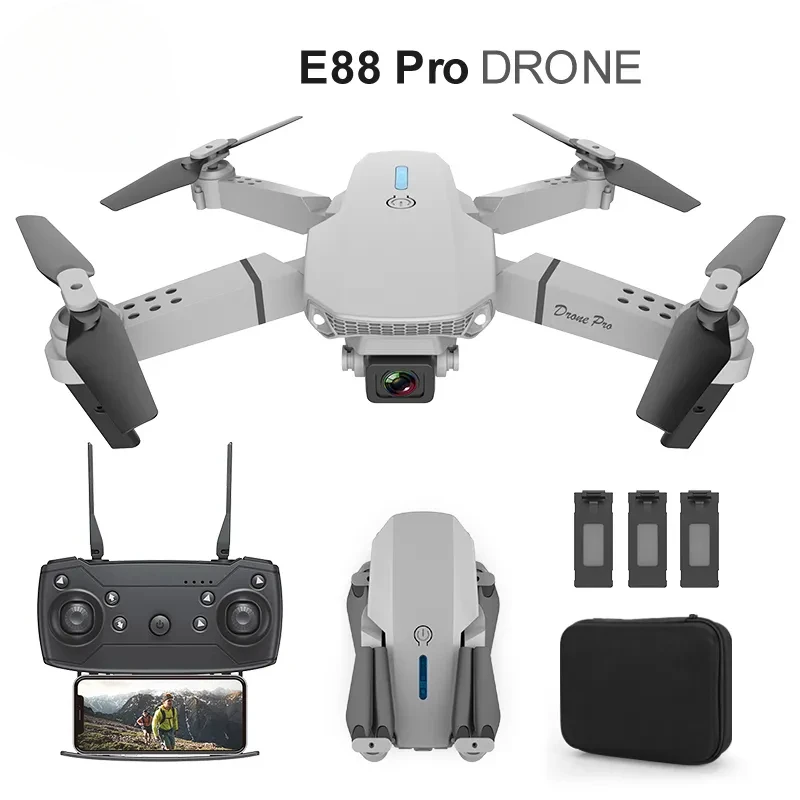 New Quadcopter E88 Pro WIFI FPV Drone With Wide Angle HD 4K 1080P Camera Height Hold RC Foldable Quadcopter Dron Gift Toy
New Quadcopter E88 Pro WIFI FPV Drone With Wide Angle HD 4K 1080P Camera Height Hold RC Foldable Quadcopter Dron Gift Toy