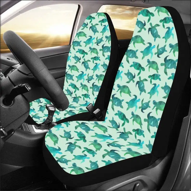 Sea Turtle Car Seat Covers 2 pc, Green Beach Ocean Front Seat Covers for Vehicle Car SUV Truck Van Seat Protector Accessory Deco
Sea Turtle Car Seat Covers 2 pc, Green Beach Ocean Front Seat Covers for Vehicle Car SUV Truck Van Seat Protector Accessory Deco