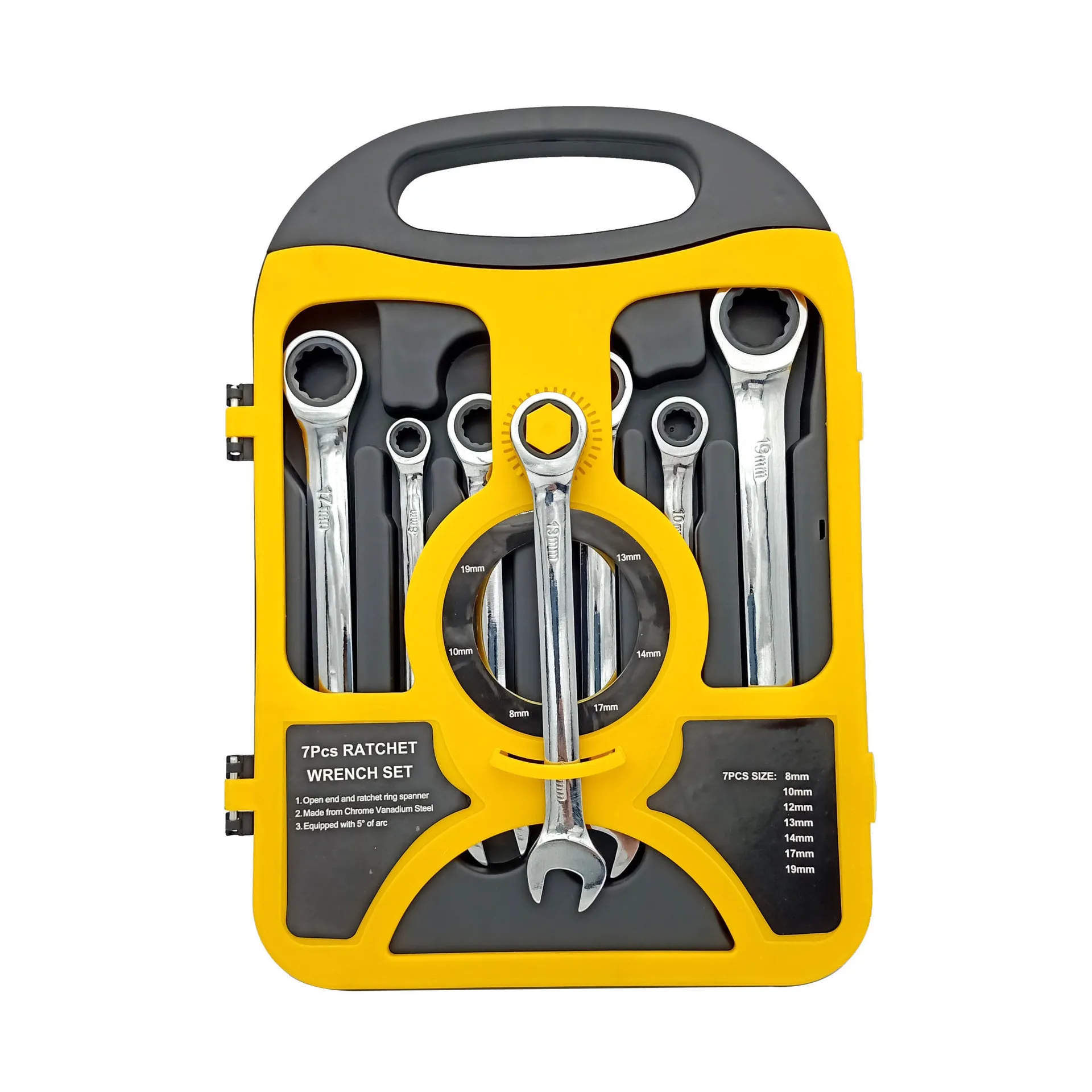 7-piece Key Combination Wrench Set Quick Spanner Ratchet Box End And Open End Gear Ring Wrenchs With Case Car Repair Tools
7-piece Key Combination Wrench Set Quick Spanner Ratchet Box End And Open End Gear Ring Wrenchs With Case Car Repair Tools