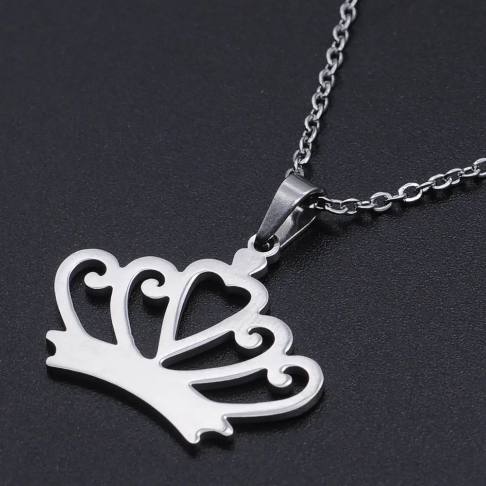 Titanium Steel Crown Necklace Female Hot Selling Jewelry Accessories Fashion Crown Stainless Steel Pendant Necklace
Titanium Steel Crown Necklace Female Hot Selling Jewelry Accessories Fashion Crown Stainless Steel Pendant Necklace