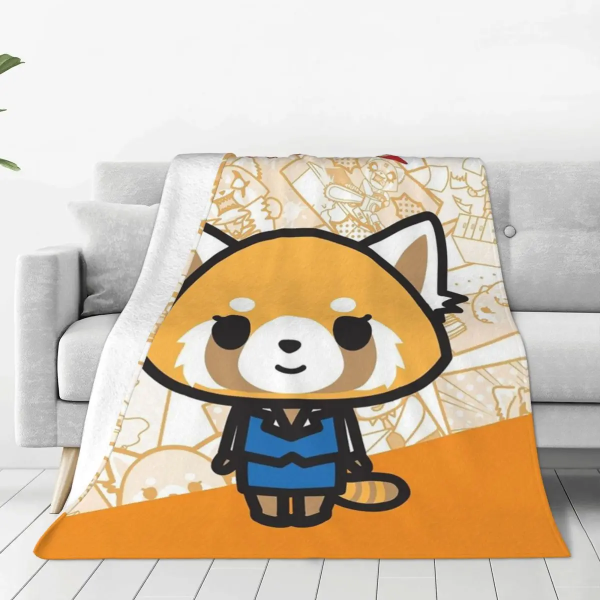 Aggretsuko Flannel Blanket Kawaii Aggressive Retsuko Karaoke Vintage Throw Blanket for Home 200x150cm Bedspread
Aggretsuko Flannel Blanket Kawaii Aggressive Retsuko Karaoke Vintage Throw Blanket for Home 200x150cm Bedspread