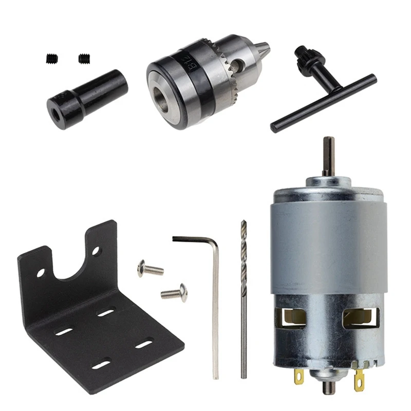775 Motor 10000Rpm DC 12V Lathe 775 Motor With Mini Hand Drill Chuck And Milling Machine Mounting Bracket
775 Motor 10000Rpm DC 12V Lathe 775 Motor With Mini Hand Drill Chuck And Milling Machine Mounting Bracket