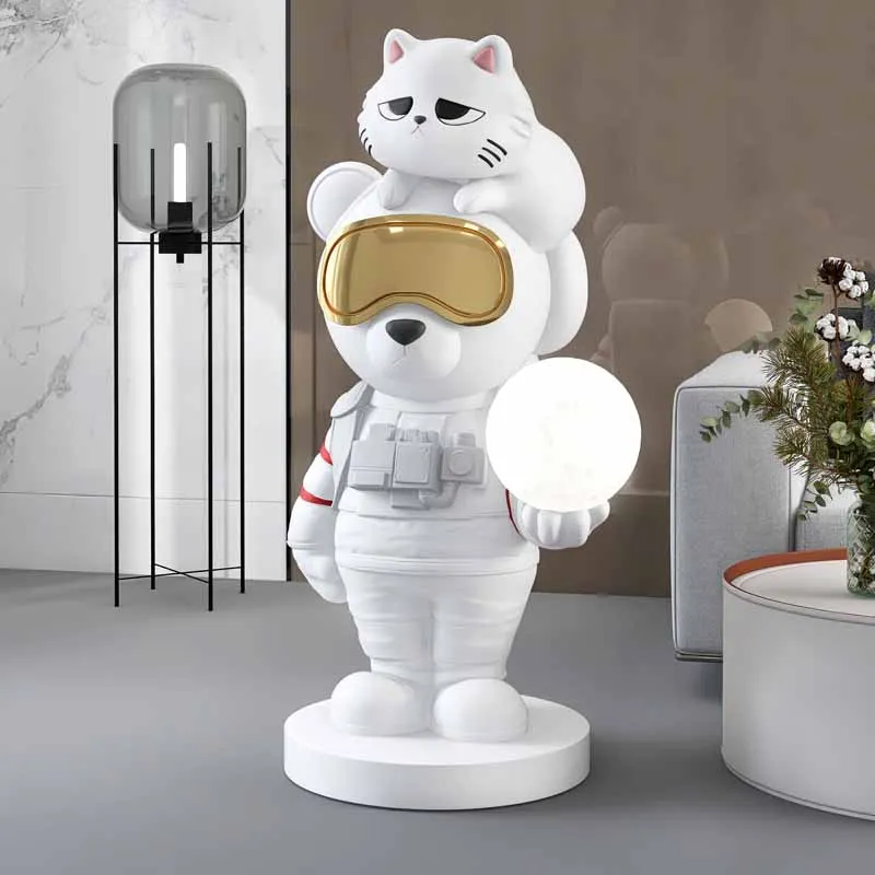 Modern Art,Astronaut Statue,Fashion Room Decor,SpaceBear Sculpture,Animal Figurines,With Lamp,Decoration Home,Office,ResinCrafts
Modern Art,Astronaut Statue,Fashion Room Decor,SpaceBear Sculpture,Animal Figurines,With Lamp,Decoration Home,Office,ResinCrafts