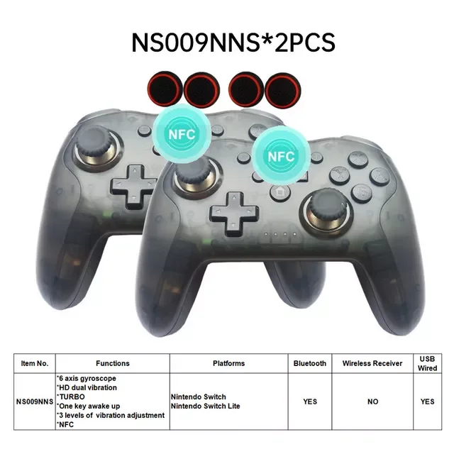 2PCS Bluetooth 2.4G Wireless Controller For Nintendo Switch Pro PC TV Box Smart Phone Tablet PS3 Shock Joystick Gamepad
2PCS Bluetooth 2.4G Wireless Controller For Nintendo Switch Pro PC TV Box Smart Phone Tablet PS3 Shock Joystick Gamepad