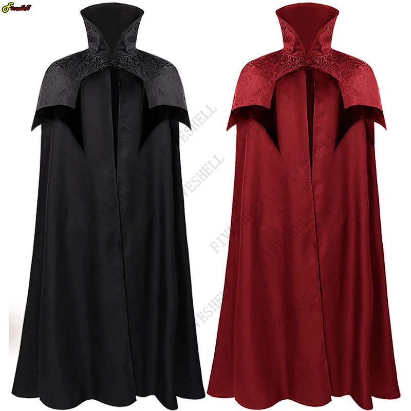 Medieval Vintage Knight Warrior Gothic Men Cospaly Cloak Coats Stand Collar Windproof Trench Coat Winter Long Cape Poncho Cos
Medieval Vintage Knight Warrior Gothic Men Cospaly Cloak Coats Stand Collar Windproof Trench Coat Winter Long Cape Poncho Cos